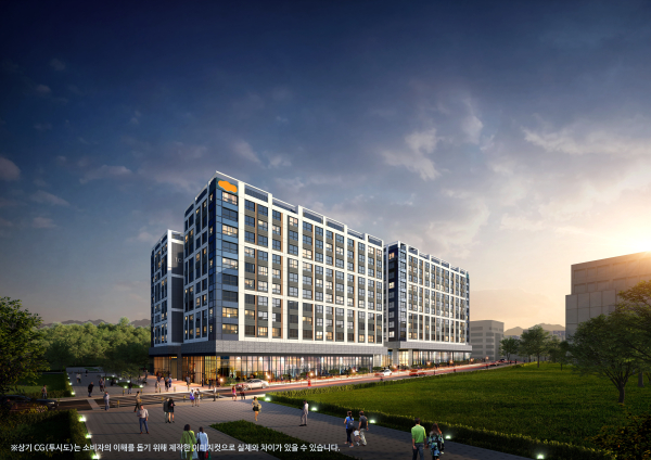 DL건설이 도안택지개발사업지구에 공급하는 ‘e편한세상 시티 도안’ 투시도