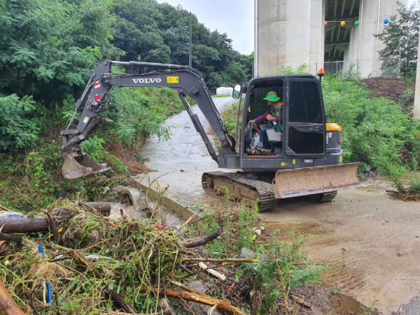 신풍면 집중호우 피해 복구