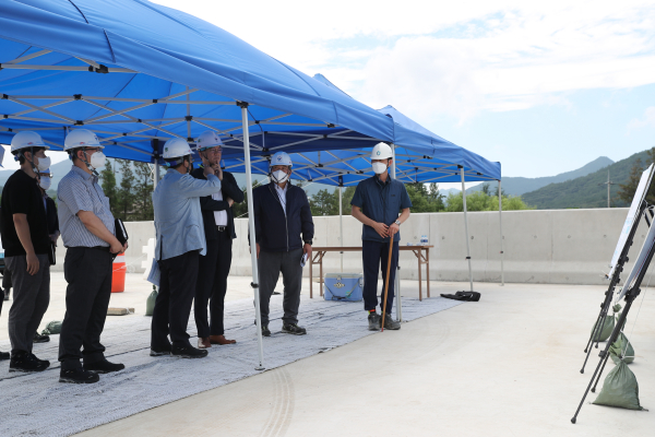이상래 행복청장, 외삼~유성복합터미널 BRT 연결도로 건설현장 점검