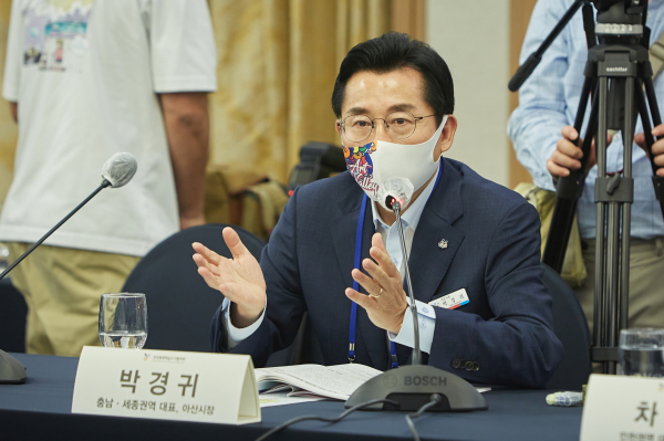 충남·세종권역 대표에 선출된 박경귀 아산시장