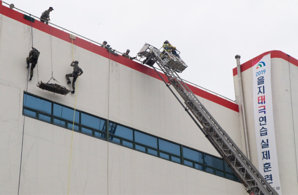 지난 2019년 을지태극연습 실제훈련(테러대응) 모습