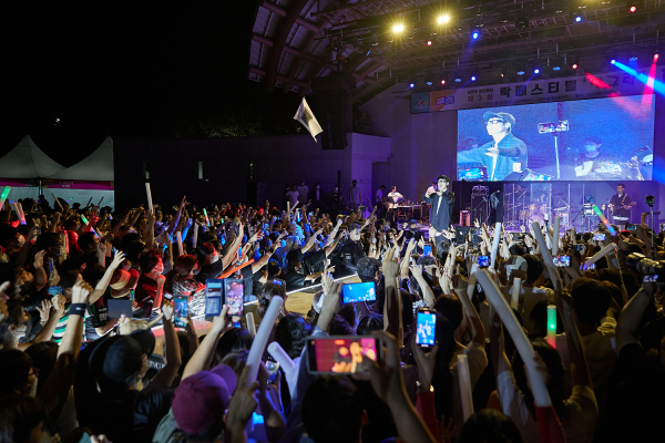 신정호 아트밸리 락 페스티발 달그락 진행 장면