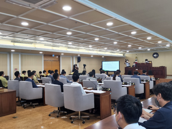 제238회 제1차 정례회 진행 장면/박동혁 기자