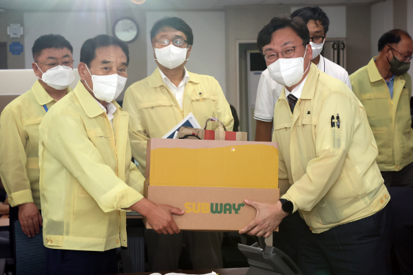 2022년 을지연습 근무자 위문 모습