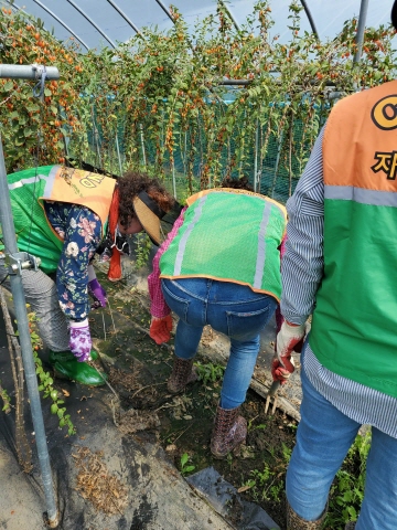 피해복구 지원 모습