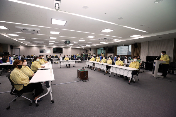 2022 을지연습 종합상황실 격려방문 모습