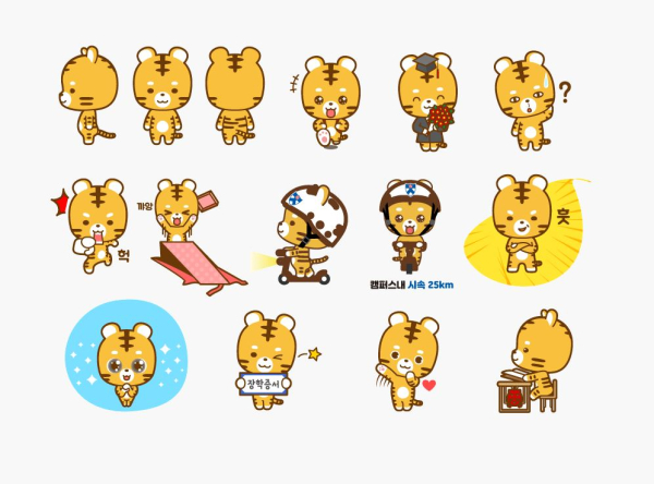 캠퍼스 전동킥보드 안내수칙 안내 등 나섬이를 활용한 각종 이미지