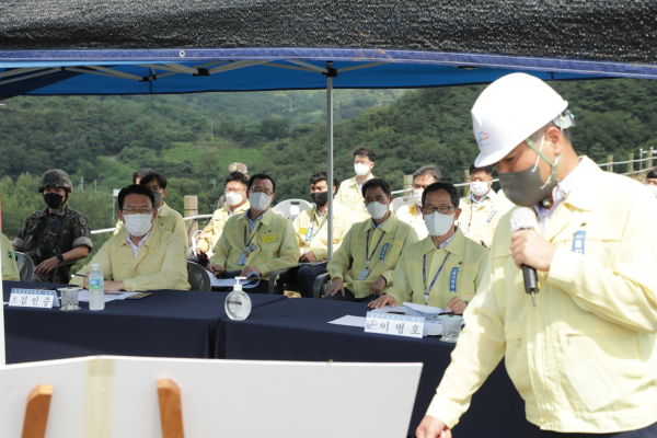 농어촌공사는 24일 나주호에서 농식품부 김인중 차관이 참관한 가운데 2022을지연습 실제훈련을 실시했다