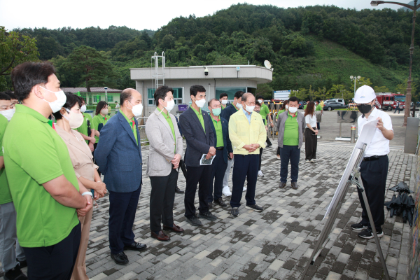 용담댐 방문 모습