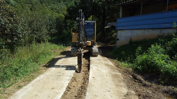 광시면 월송리 공사 현장