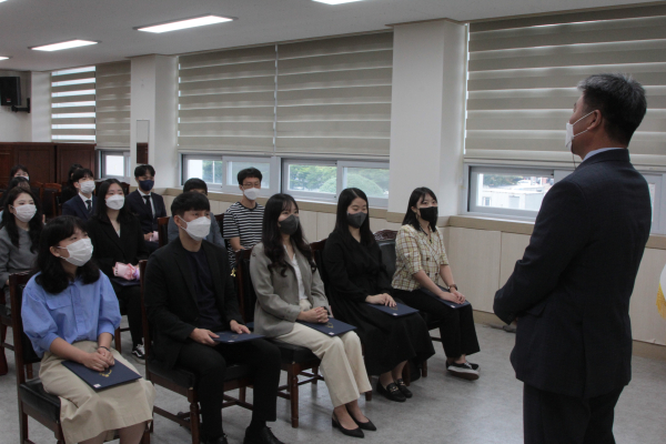 임용장 교부식 모습