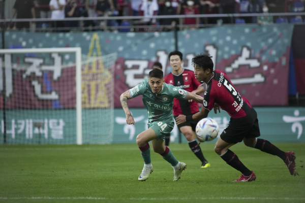 부천전 윌리안 선수 모습