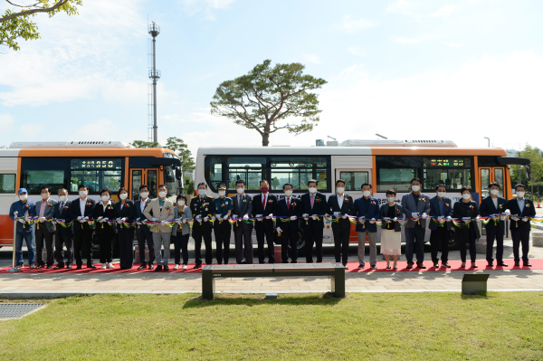 내포-홍성 순환버스 개통식 모습