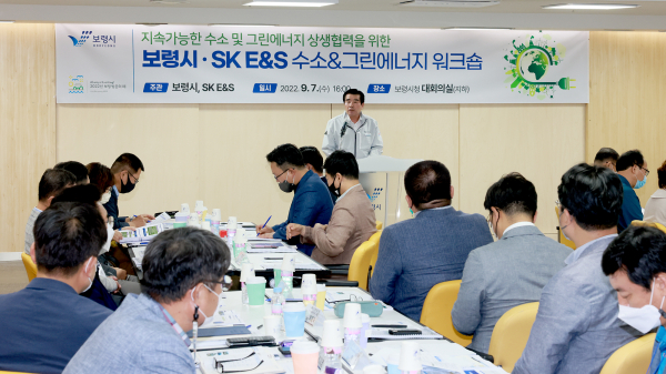 ‘보령시·SK E&S 수소&그린에너지 워크숍’ 개최 모습
