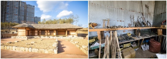 왼쪽부터 △손병희선생 유허지 △신평대장장