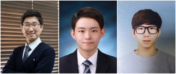 왼쪽부터 : 조성진 교수, 이현우, 이병준 연구원
