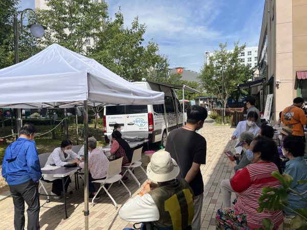 도램마을8단지,마음안심버스 운영 모습