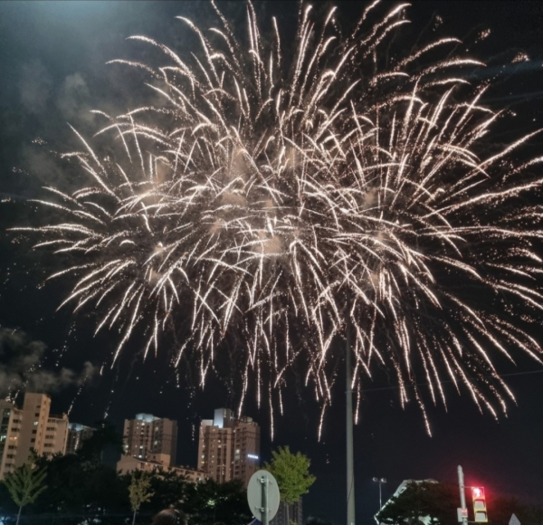 불꽃놀이 모습/박동혁 기자