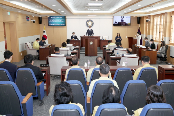 20일 제289회 태안군의회 제1차 정례회  모습