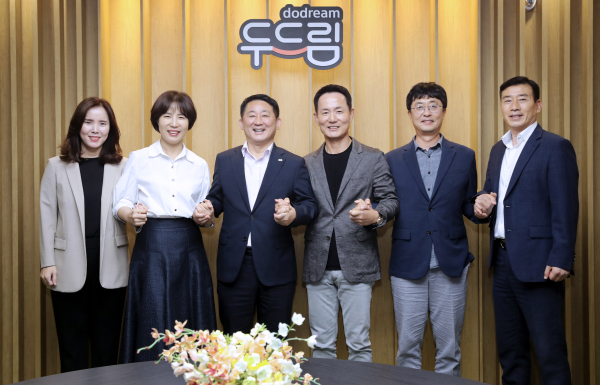 서철모 서구청장 (주)두드림 방문사진