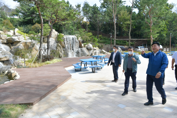 최재구 예산군수, 주요사업 현장 방문 모습