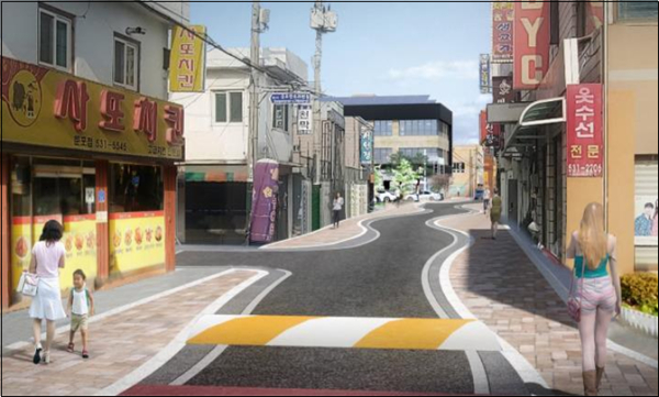 둔포면 싸전거리 모습