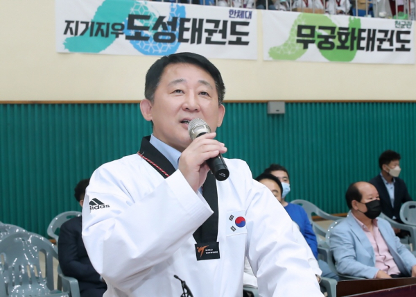지난 1일 열린 서구청장기 태권도대회 행사 장면