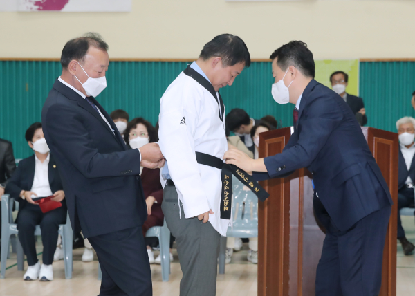 지난 1일 열린 서구청장기 태권도대회 행사 장면