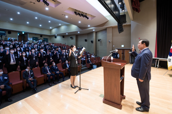 신규공무원 환영의 날 행사 모습