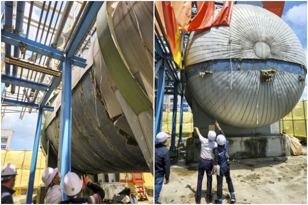 지난 8월 KCC대죽4공장 해체허가현장 현장점검