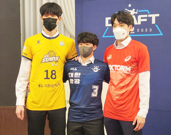 중부대 배구부 2022~2023 KOVO 남자 신인선수 드래프트 3명 전원지명