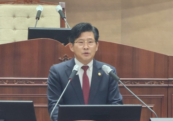 축사를 하는 정도희 의장/박동혁 기자