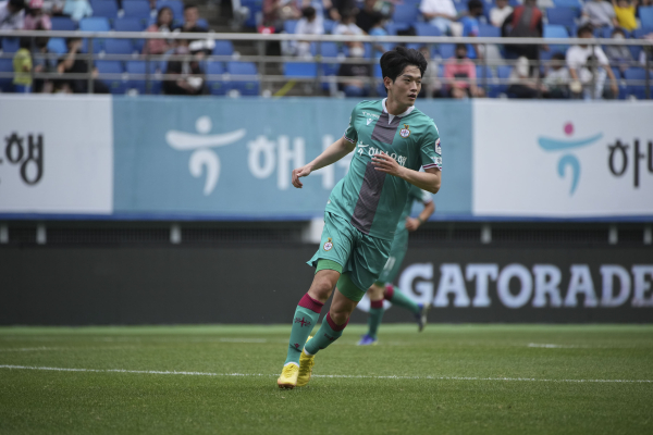 대전하나시티즌, 공민현 선수 모습