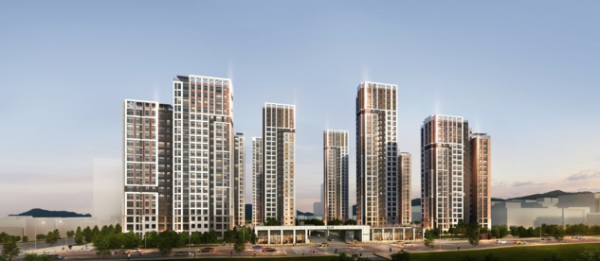 엘리프 아산탕정 투시도 (사진 제공: 계룡건설 컨소시엄)