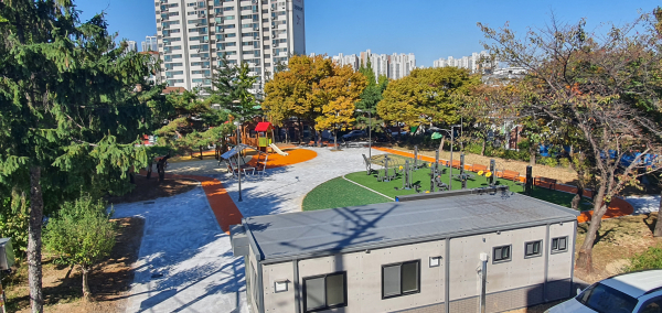 리모델링된 원성공원 전경/천안시 제공