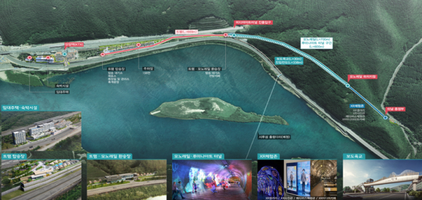 단양의 옛 터널,복합문화공간 조성 위치도