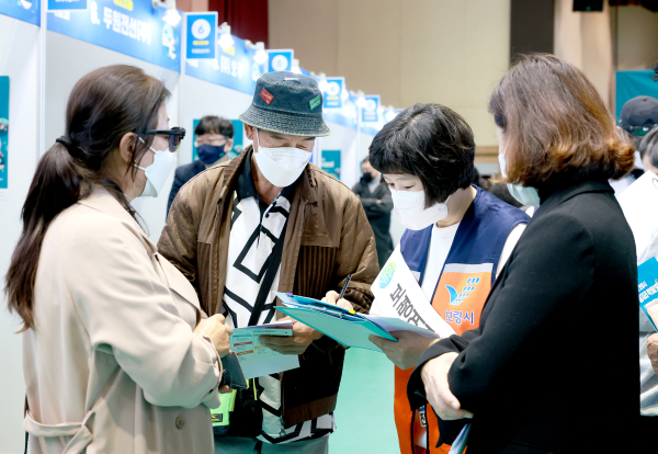 2022년 보령시 일자리 박람회 개최 모습