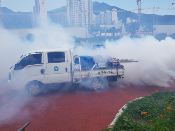 대전 중구보건소 방역활동 모습