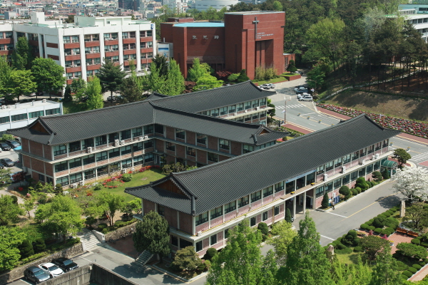 한남대 본관 항공사진