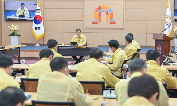 이태원 사고 긴급대책회의 개최 모습