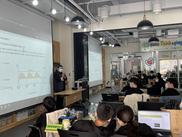 2022년 Think&Play 메이커톤 대회 진행 모습