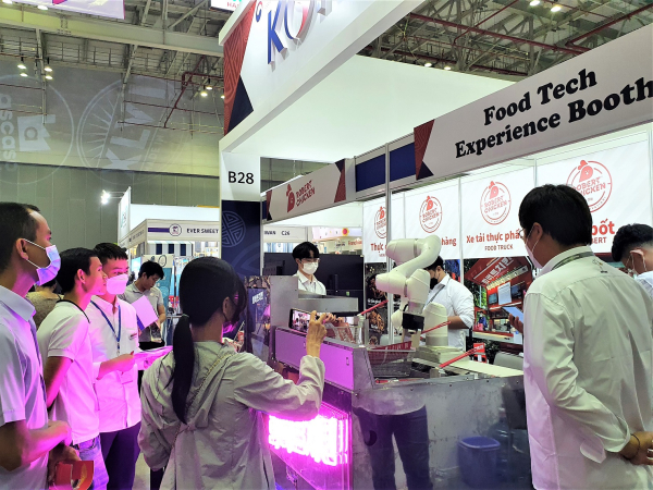 호치민 프랜차이즈 박람회 한국관 푸드테크존 사진