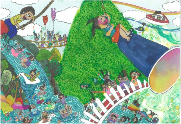 숲에서 타잔놀이 해요(초등부,김민진)