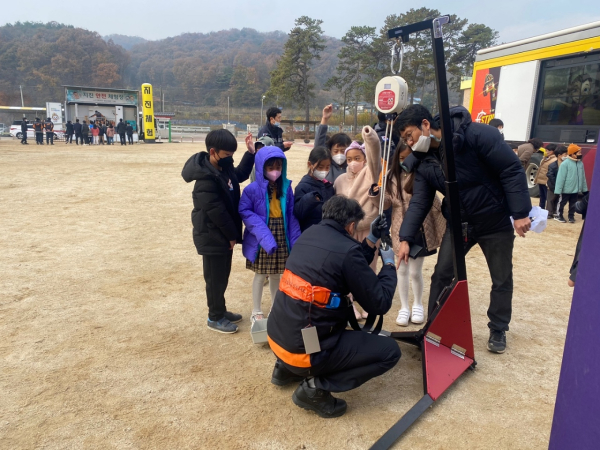 소방안전체험 행사 모습