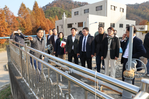 계룡시의회, 관내 상·하수도 주요시설 현장 설명회 참여