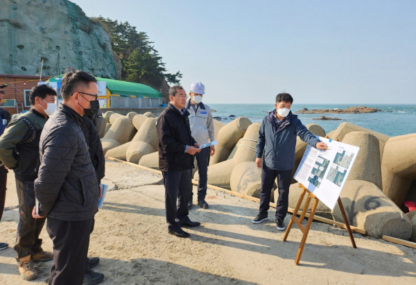 8일 현장 점검 모습(소원면 만리포항).