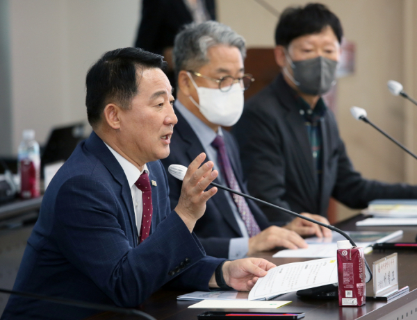 구청 장태산실에서 열린 서구 환경계획 수립 최종보고회 장면