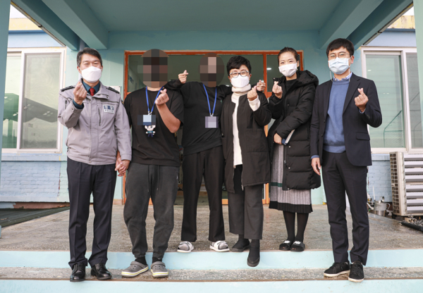 윤소식 대전경찰청장이 해맑음센터에서 간담회를 가졌다