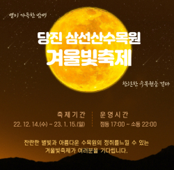 삼선산 수목원 겨울빛 축제 홍보물