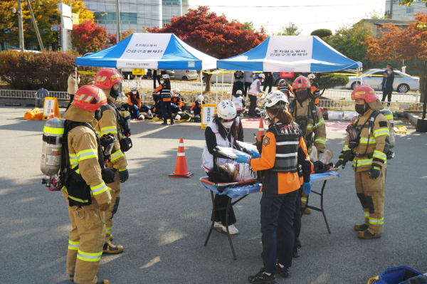 세종소방본부 구급대응훈련 모습